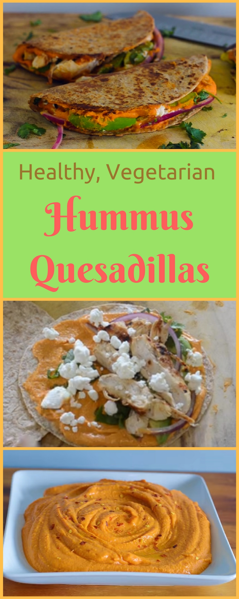 Healthy Hummus Quesadillas
