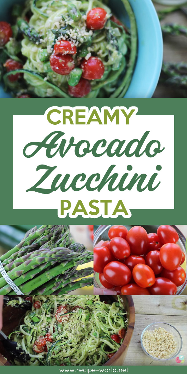 Creamy Avocado Zucchini Pasta