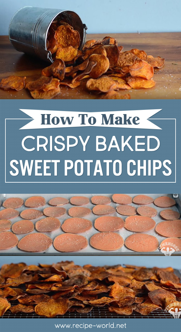 How To Make Crispy Baked Sweet Potato Chips / Como Hacer Chips De Batata