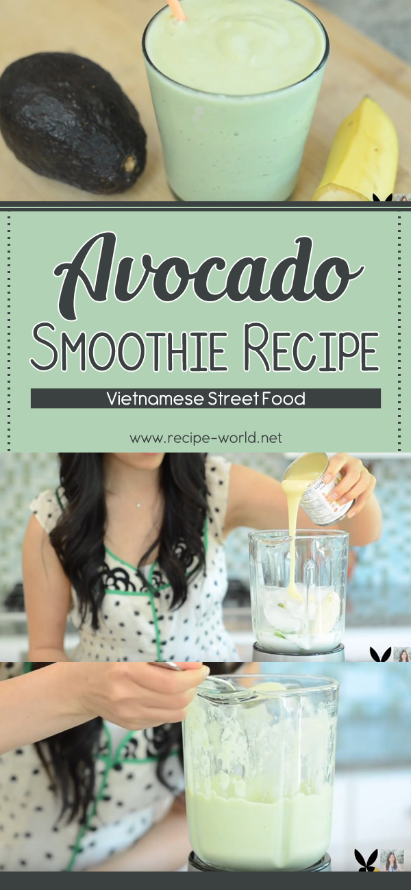 Avocado Smoothie Recipe - Vietnamese Street Food