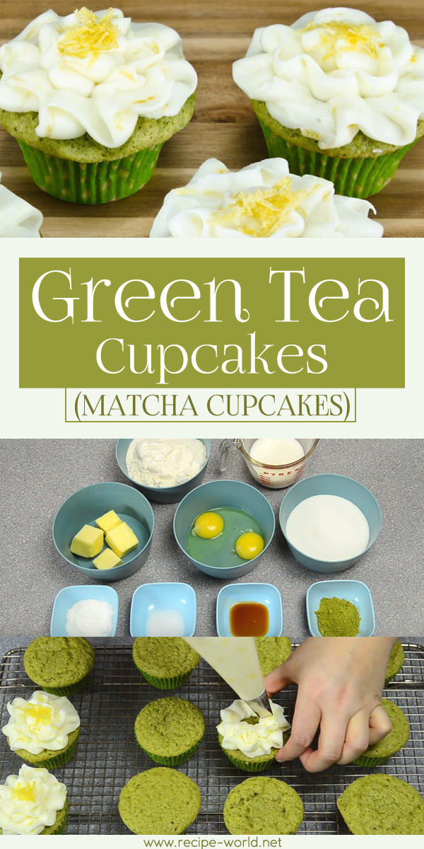 Green Tea Cupcakes (Matcha Cupcakes)