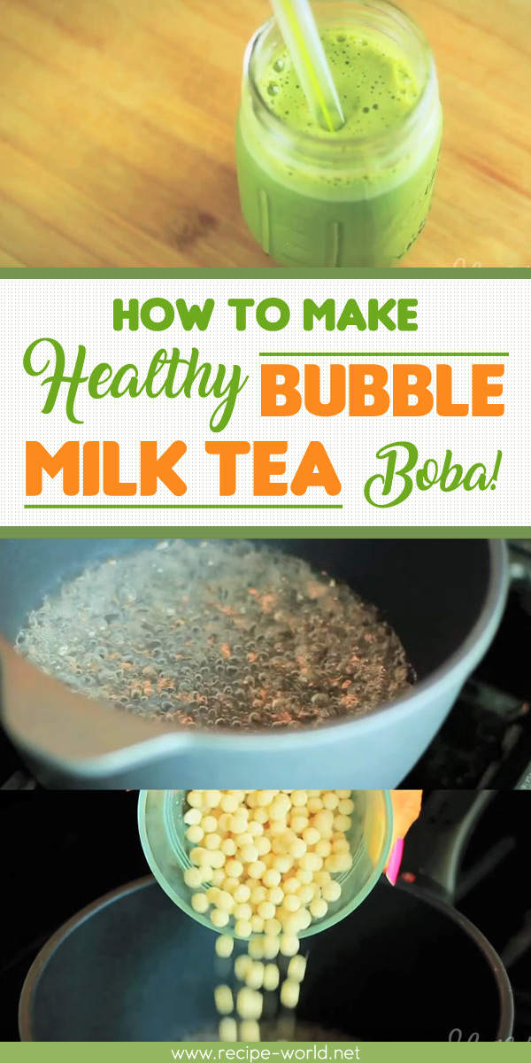 How To Make Healthy Bubble Milk Tea Boba!