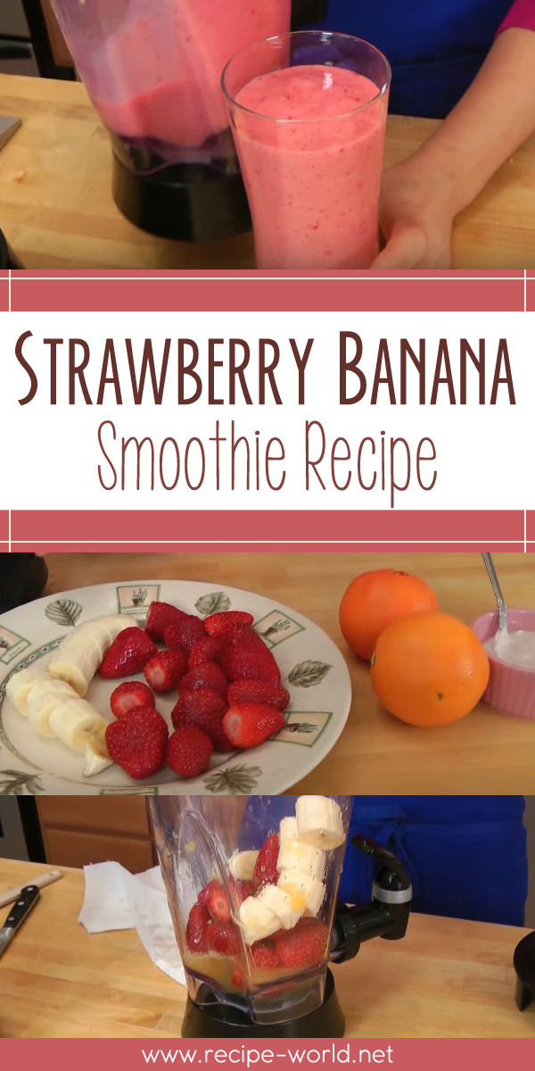 Strawberry Banana Smoothie Recipe - Laura Vitale