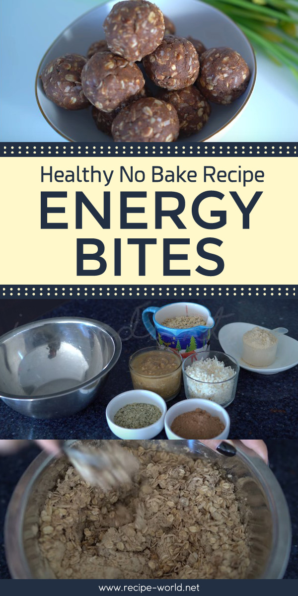 Healthy No Bake Recipe - Energy Bites