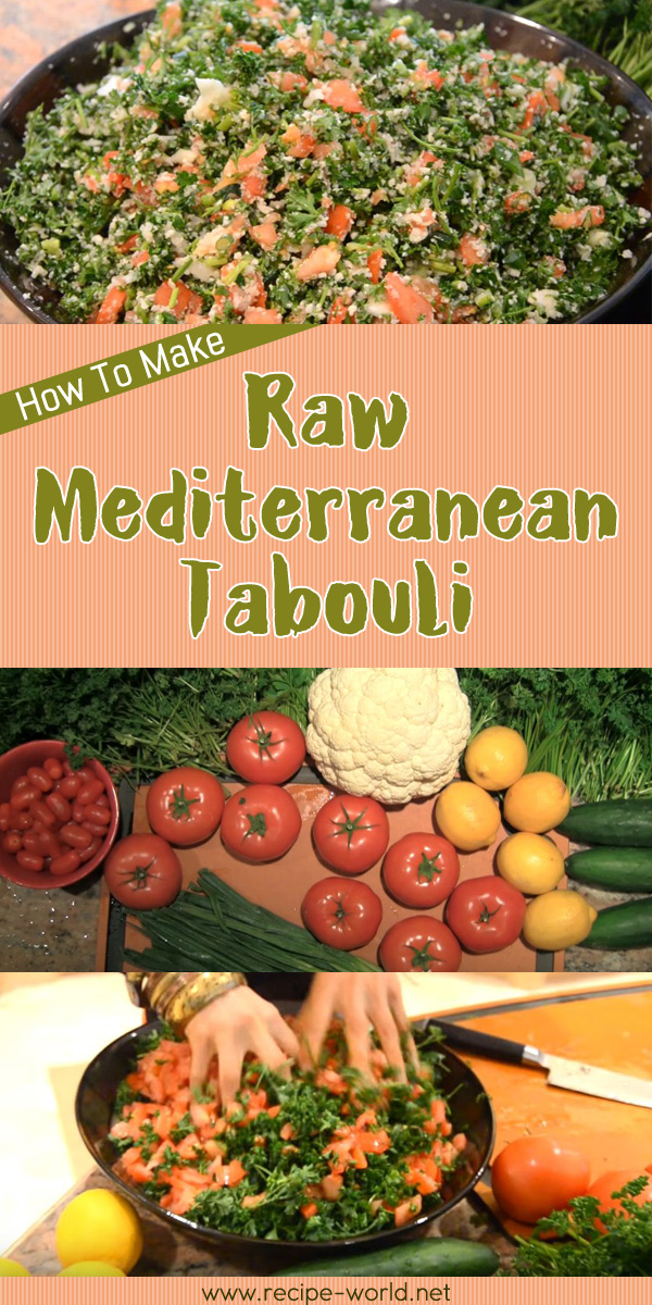Raw Mediterranean Tabouli