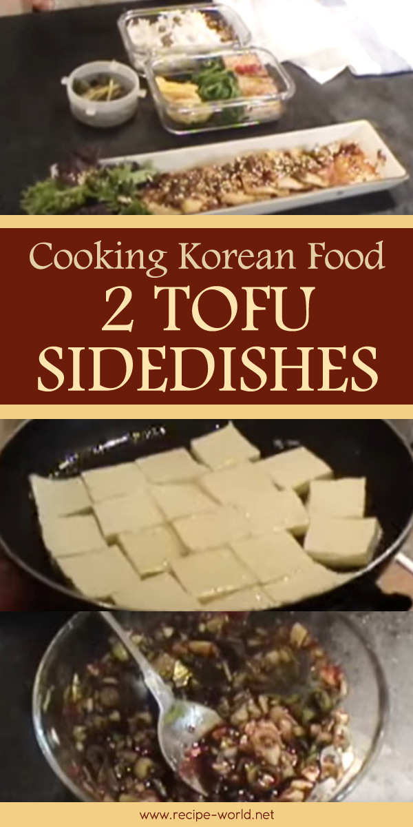Cooking Korean Food 2 Tofu Sidedishes