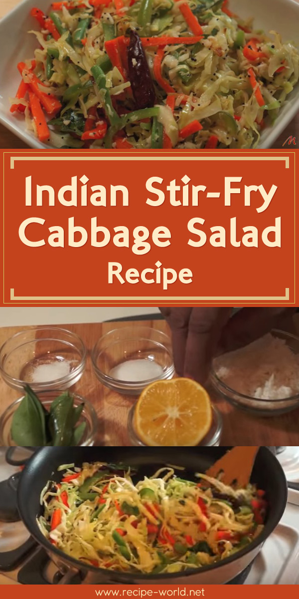 Indian Stir-Fry Cabbage Salad Recipe