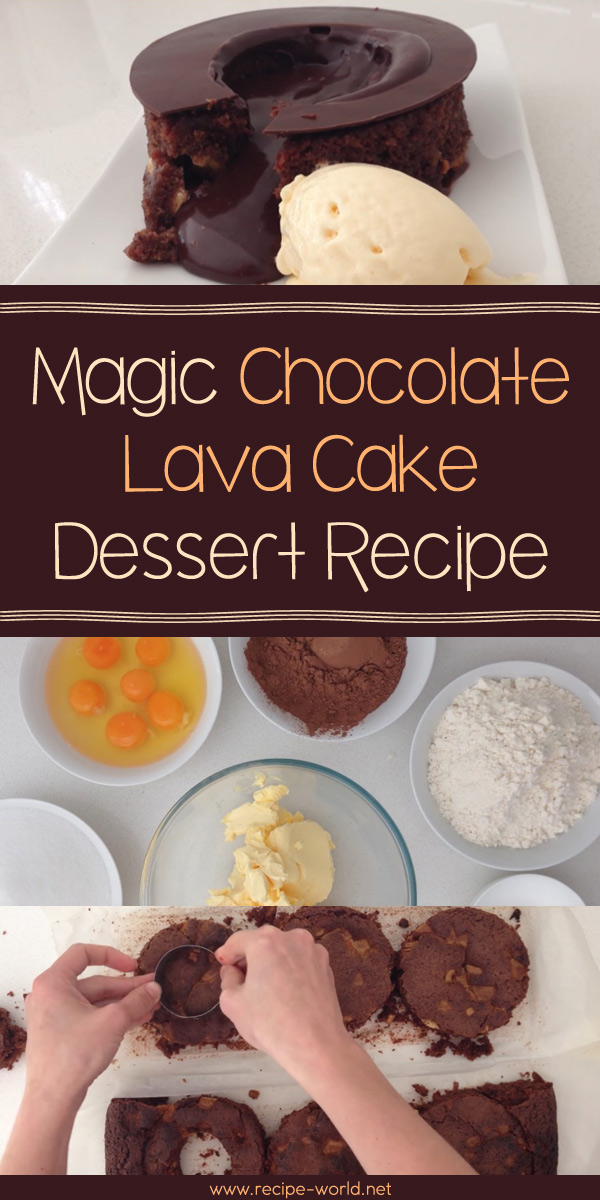 Magic Chocolate Lava Cake Dessert