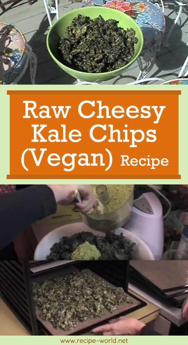 Raw Cheesy Kale Chips- Lunchbox Snack