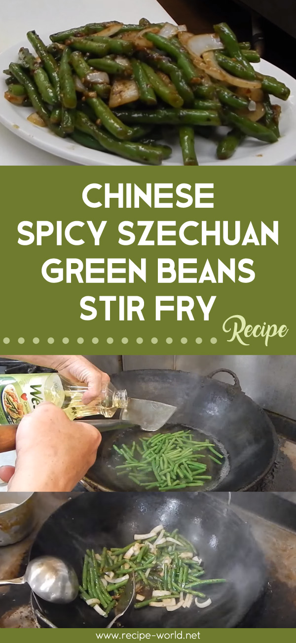 Chinese Spicy Szechuan Green Beans Stir Fry