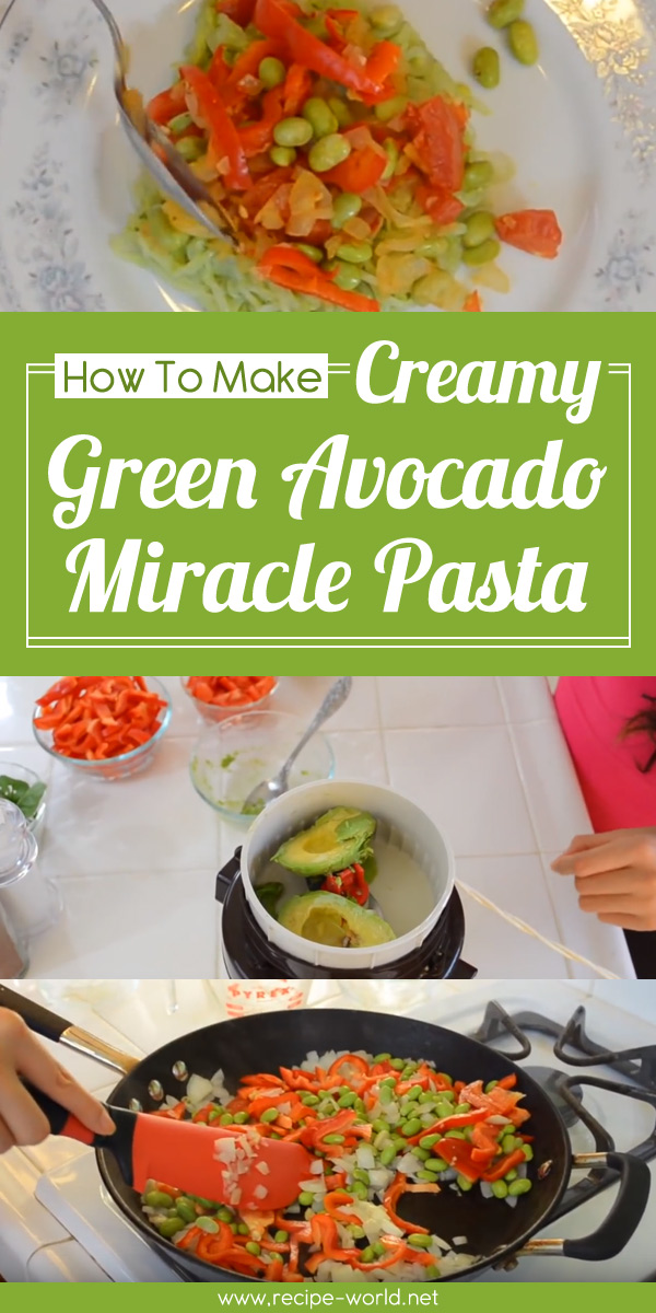 Creamy Green Avocado Miracle Pasta (Food Bite)