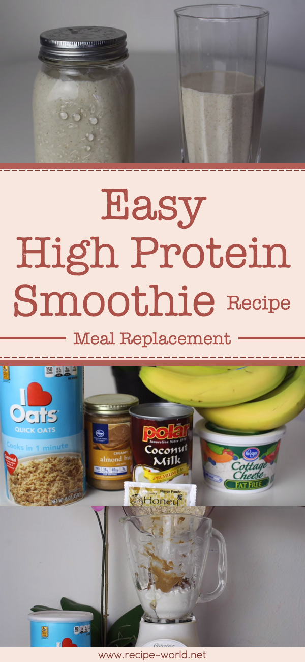 Easy High Protein Smoothie Meal Replacement