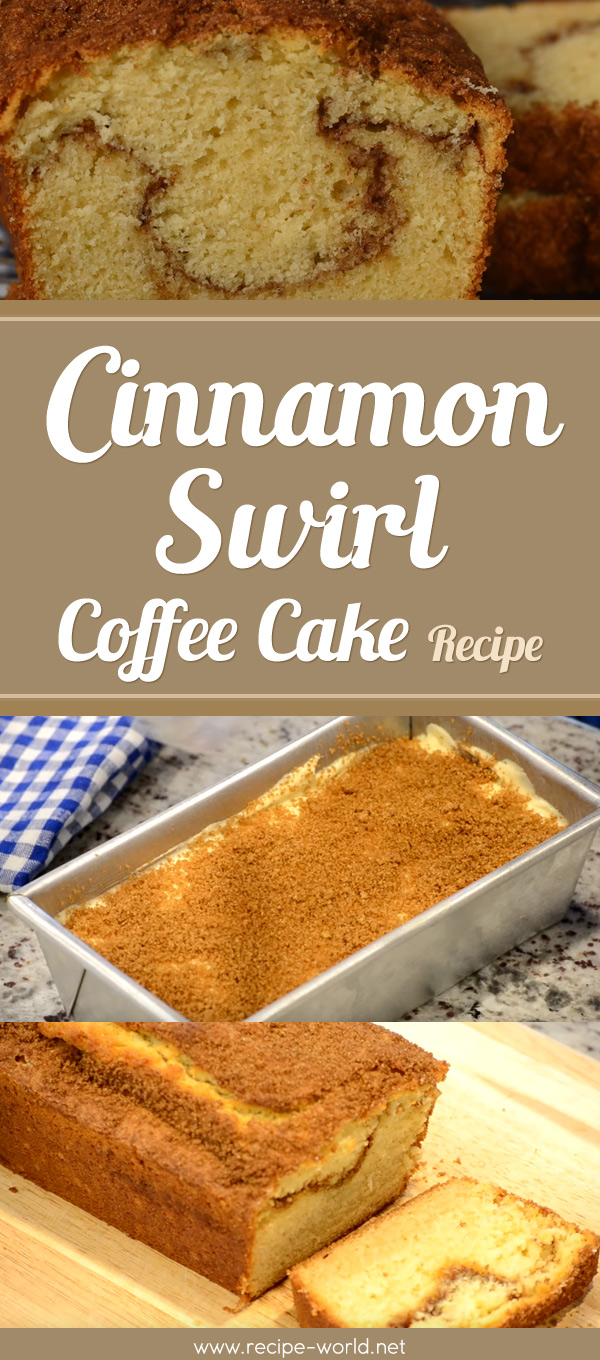 Cinnamon Swirl Coffee Cake Recipe Demonstration