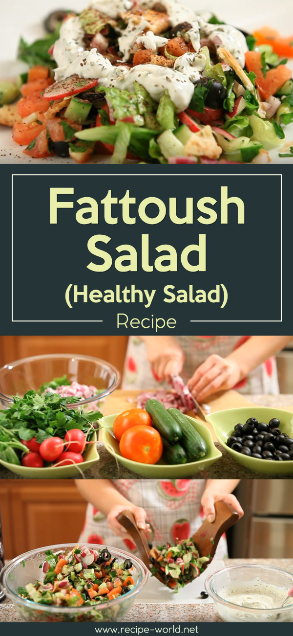 Fattoush Salad (Healthy Salad) Recipe