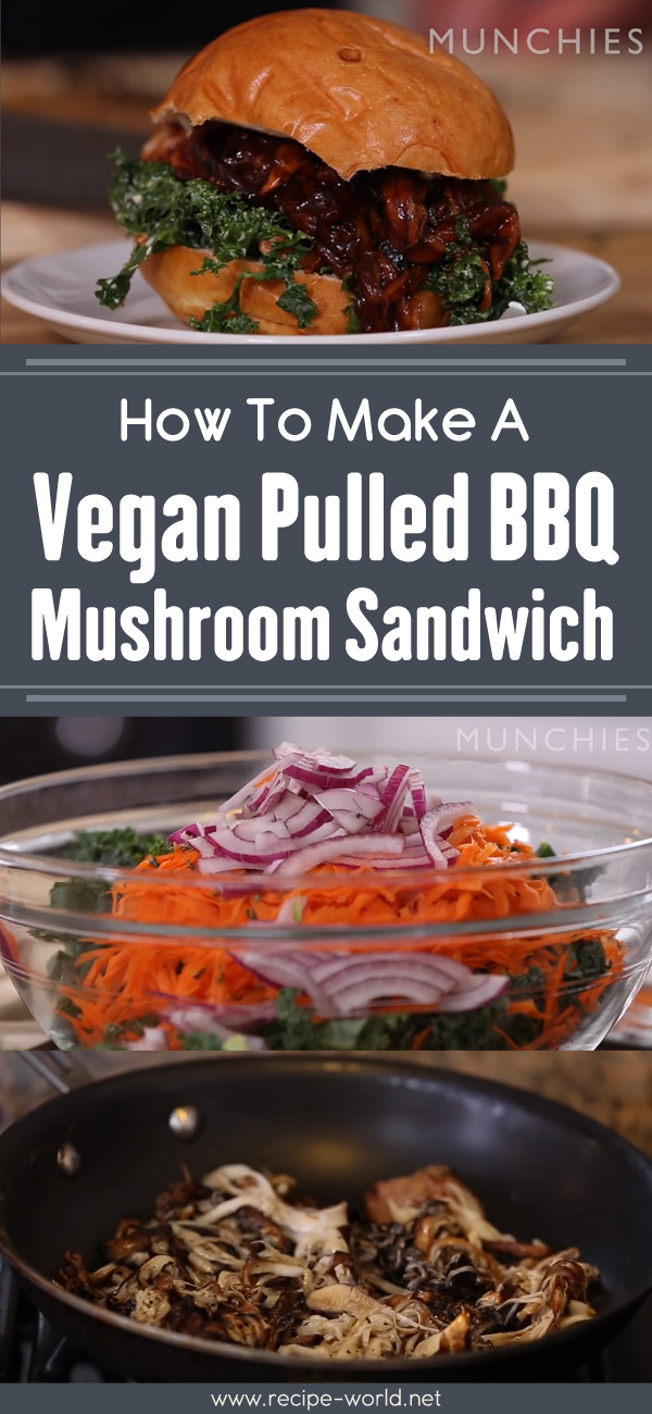 How To Make A Vegan Pulled BBQ Mushroom Sandwich