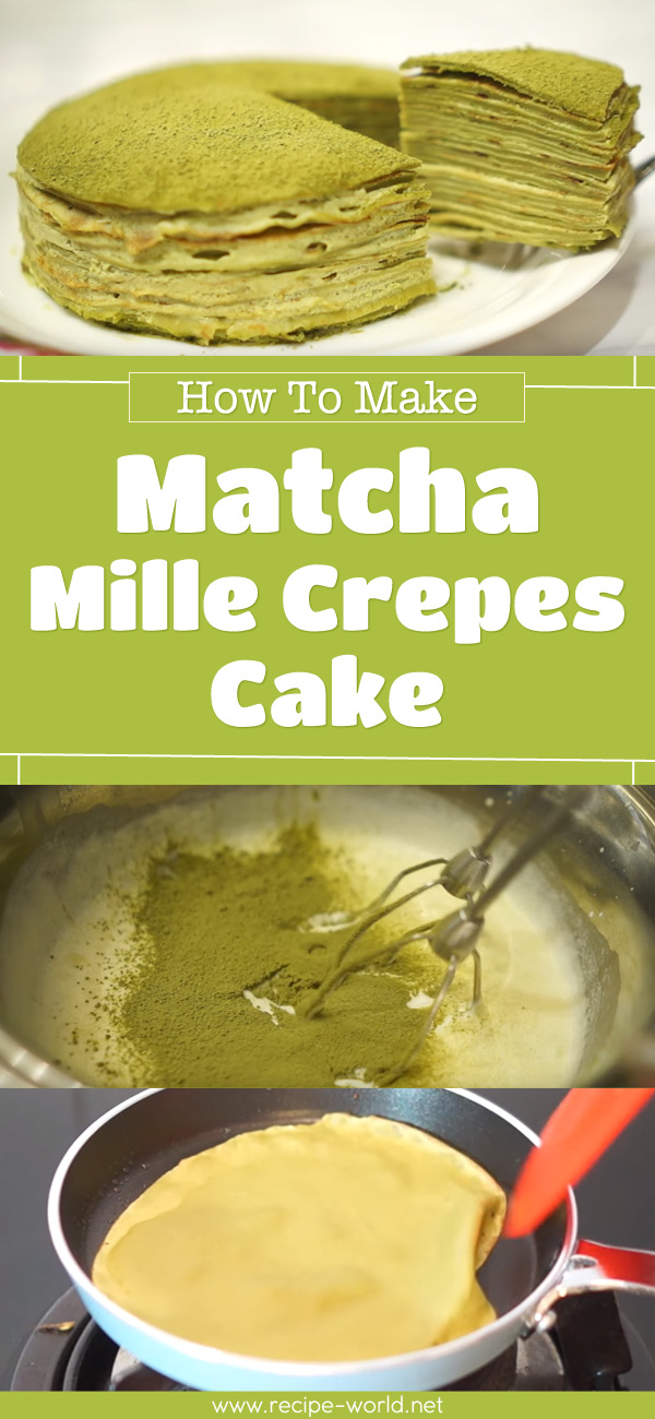Matcha Mille Crepes Cake