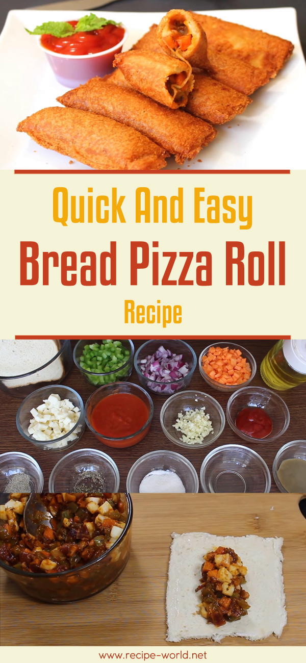 Quick And Easy Bread Pizza Roll Recipe