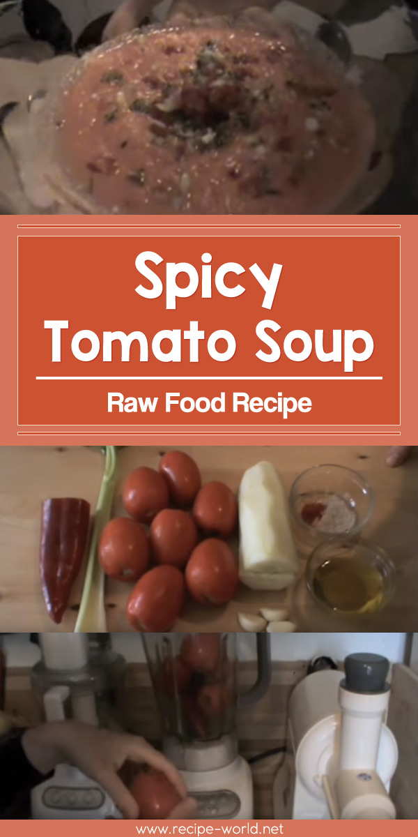 Raw Food Recipe - Spicy Tomato Soup