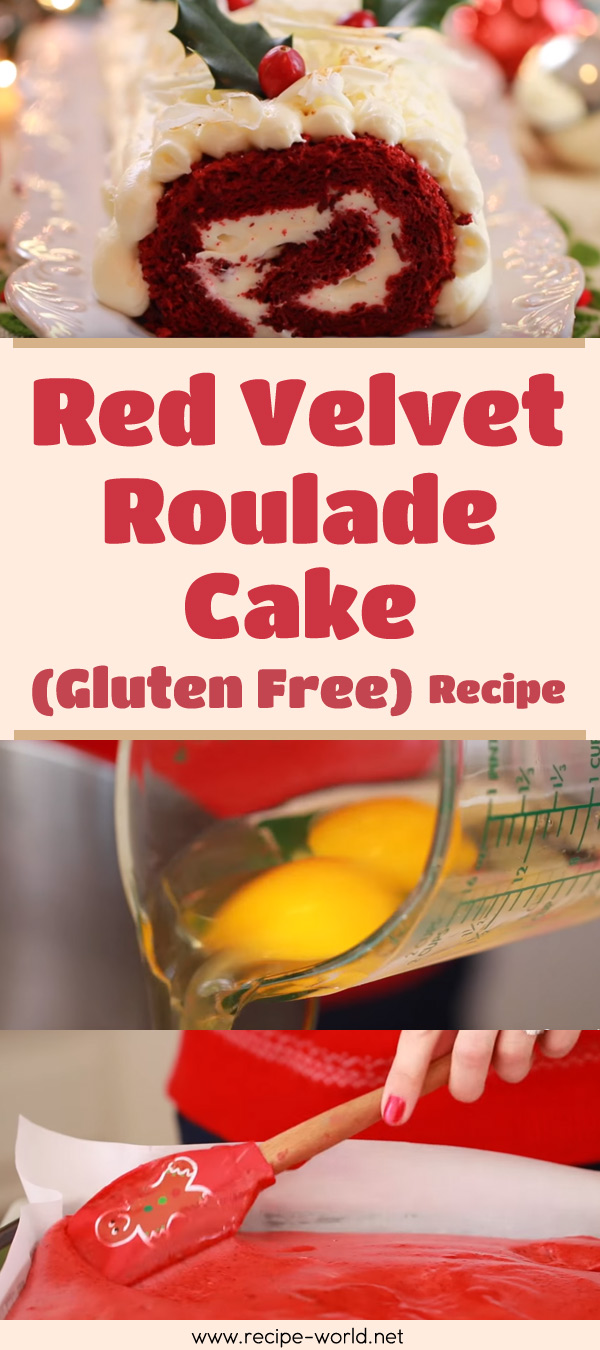 Red Velvet Roulade Cake (Gluten Free)