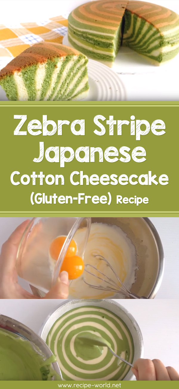 Zebra Stripe Japanese Cotton Cheesecake (Gluten Free)