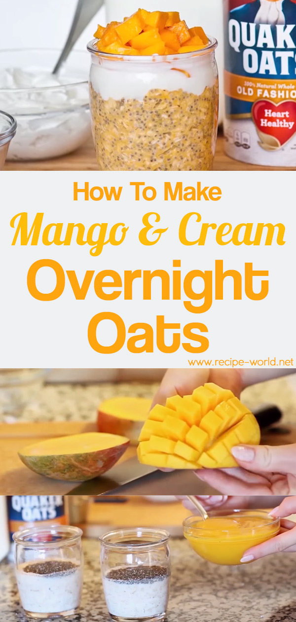 Mango And Cream Overnight Oats