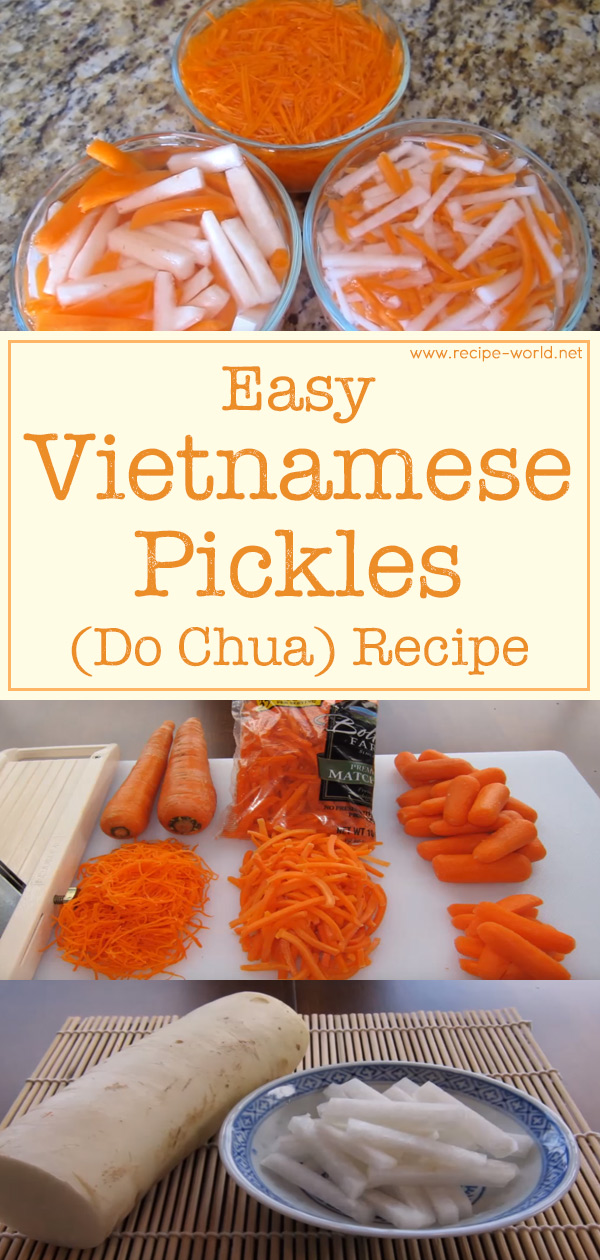Easy Vietnamese Pickles (Do Chua)