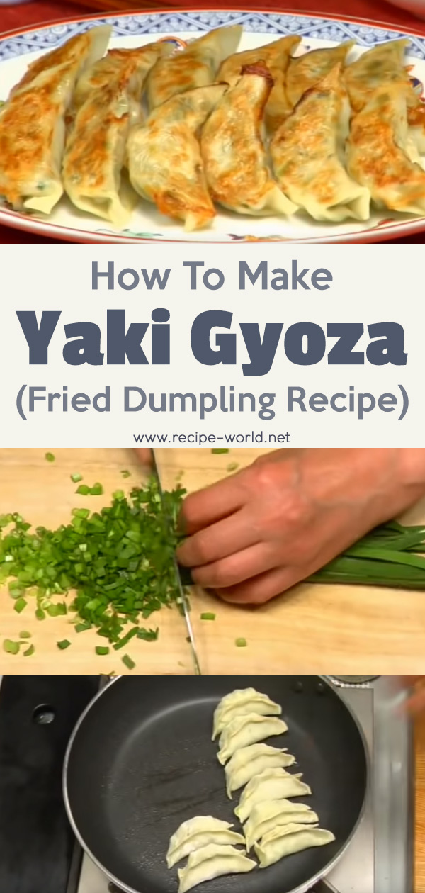 How To Make Yaki Gyoza (Fried Dumpling Recipe)