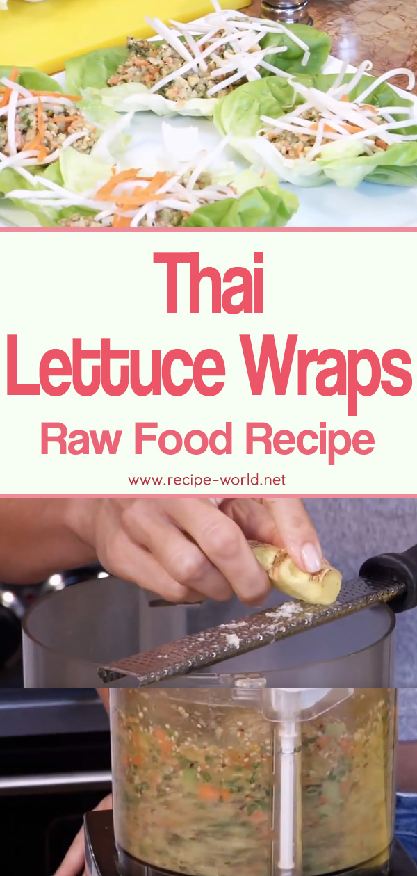 Thai Lettuce Wraps - Raw Food Recipe