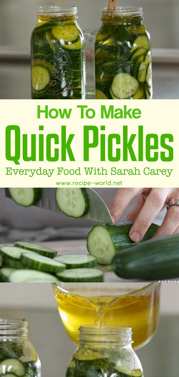 Quick Pickles - Everyday Food With Sarah Carey