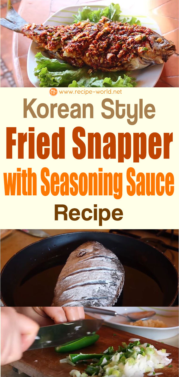 Korean Style Fried Snapper With Seasoning Sauce