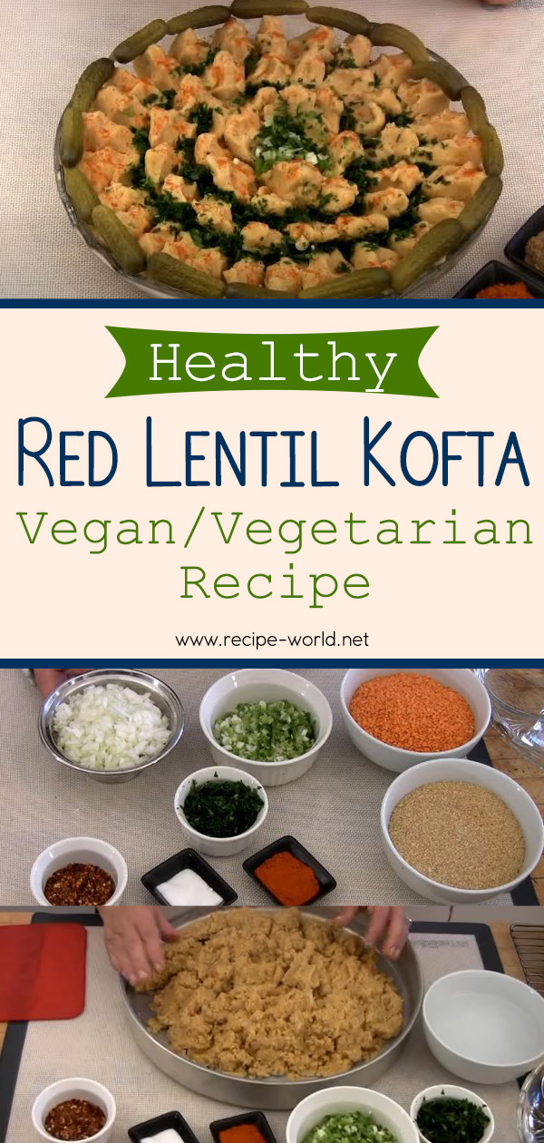 Healthy Red Lentil Kofta Vegan Vegetarian Recipe