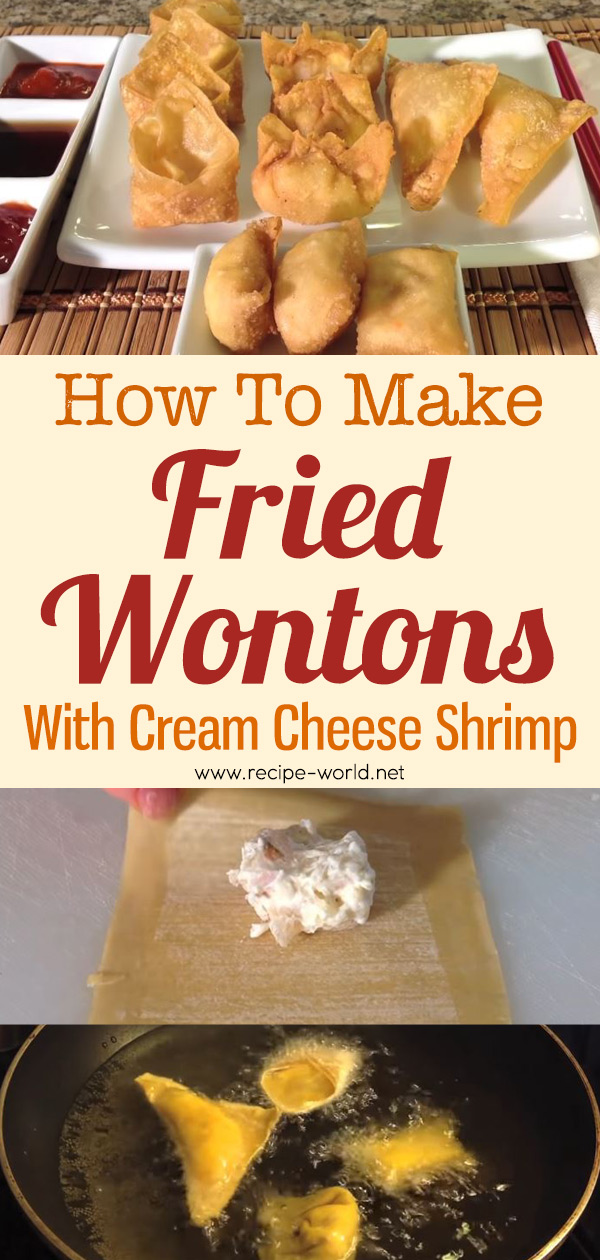 How To Make Fried Wontons With Cream Cheese Shrimp