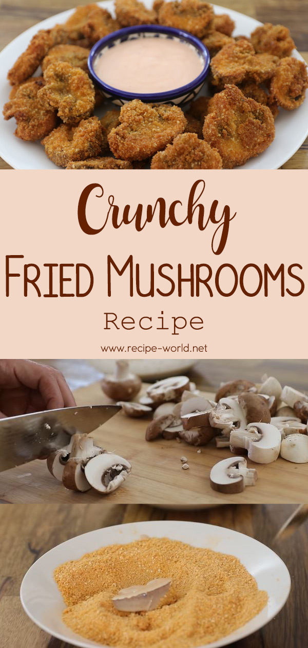 Crunchy Fried Mushrooms Recipe - Breaded Mushrooms