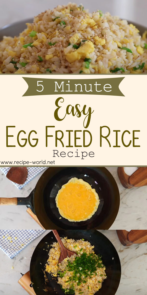 5 Minute EASY Egg Fried Rice