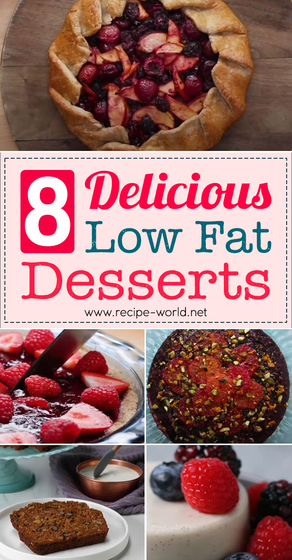 8 Delicious Low Fat Desserts