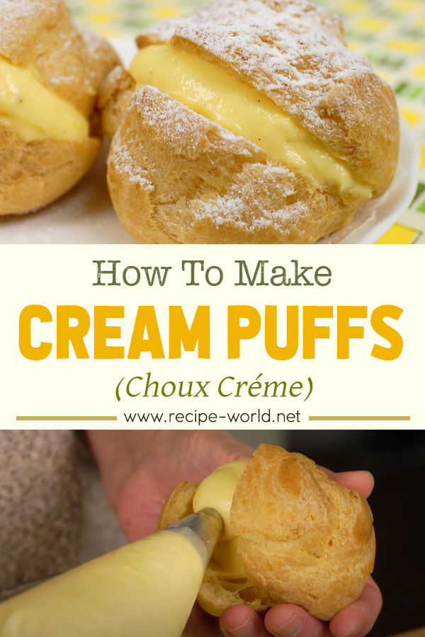 Cream Puffs (Choux Créme) Recipe