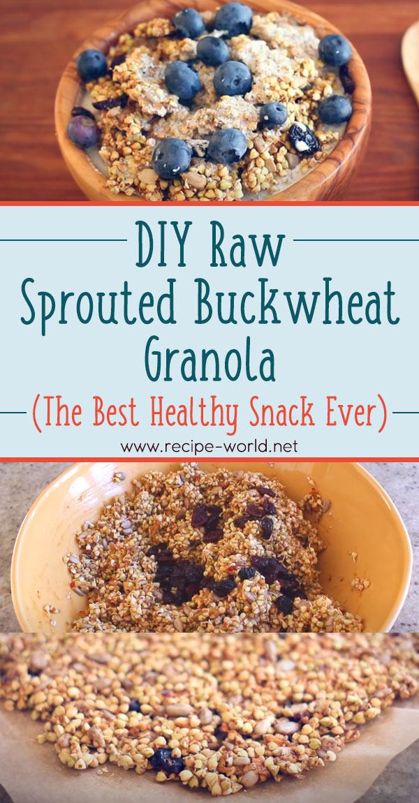 DIY Raw Sprouted Buckwheat Granola! (The Best Healthy Snack Ever)