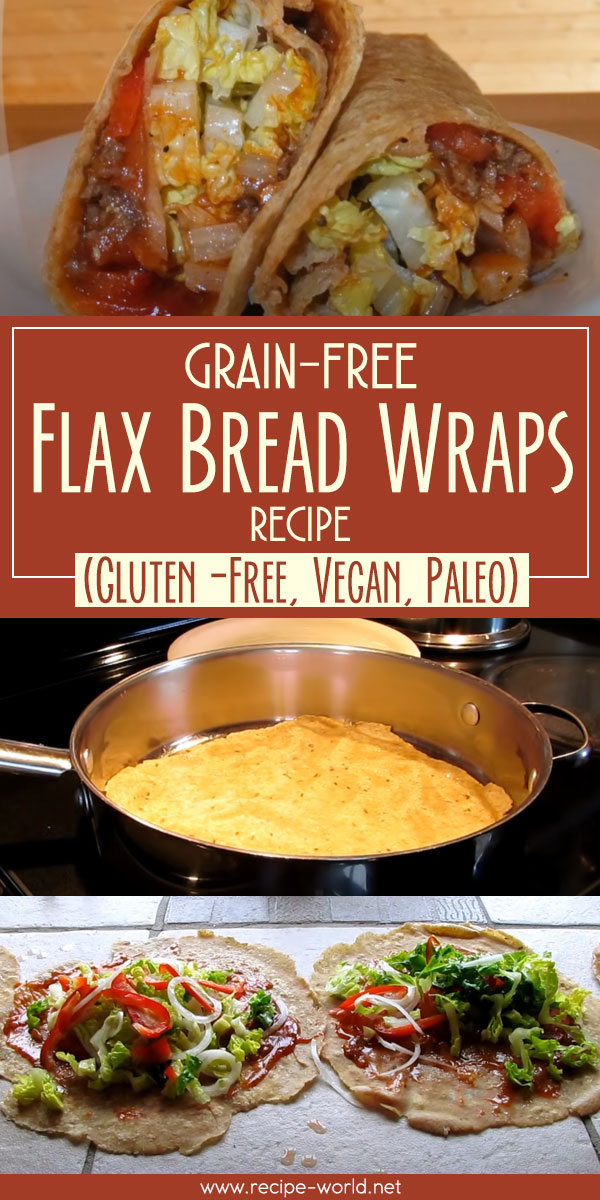 Grain-Free Flax Bread Wraps Recipe (Gluten-Free, Vegan, Paleo)