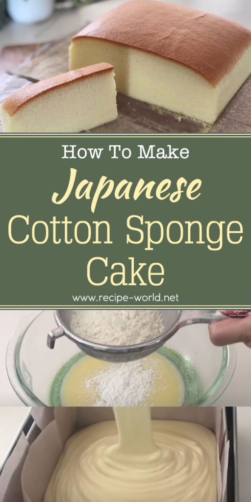 Japanese Cotton Sponge Cake Recipe World 7033