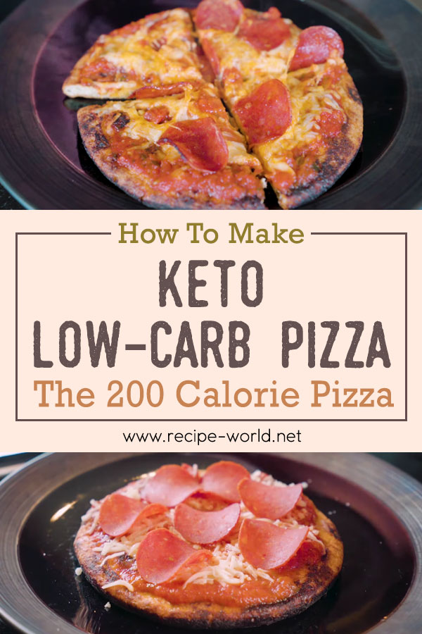 Keto Low-Carb Pizza Recipe - The 200 Calorie Pizza
