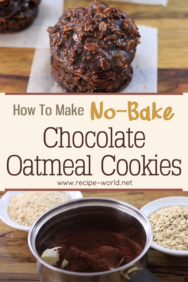 No-Bake Chocolate Oatmeal Cookies Recipe
