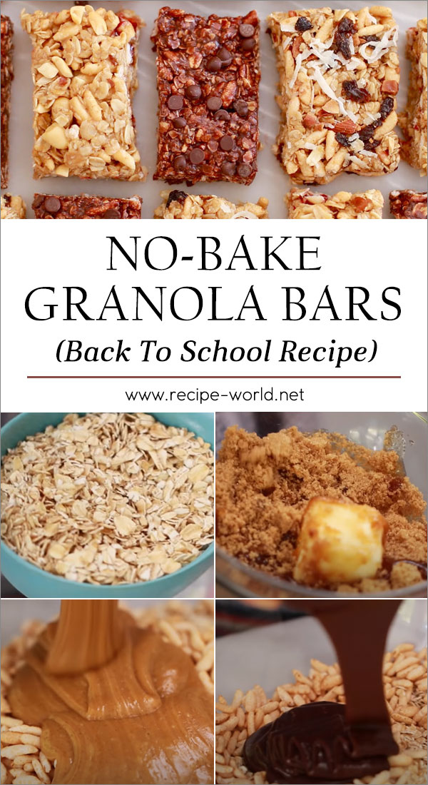 No-Bake Granola Bars (Back To School Recipe)
