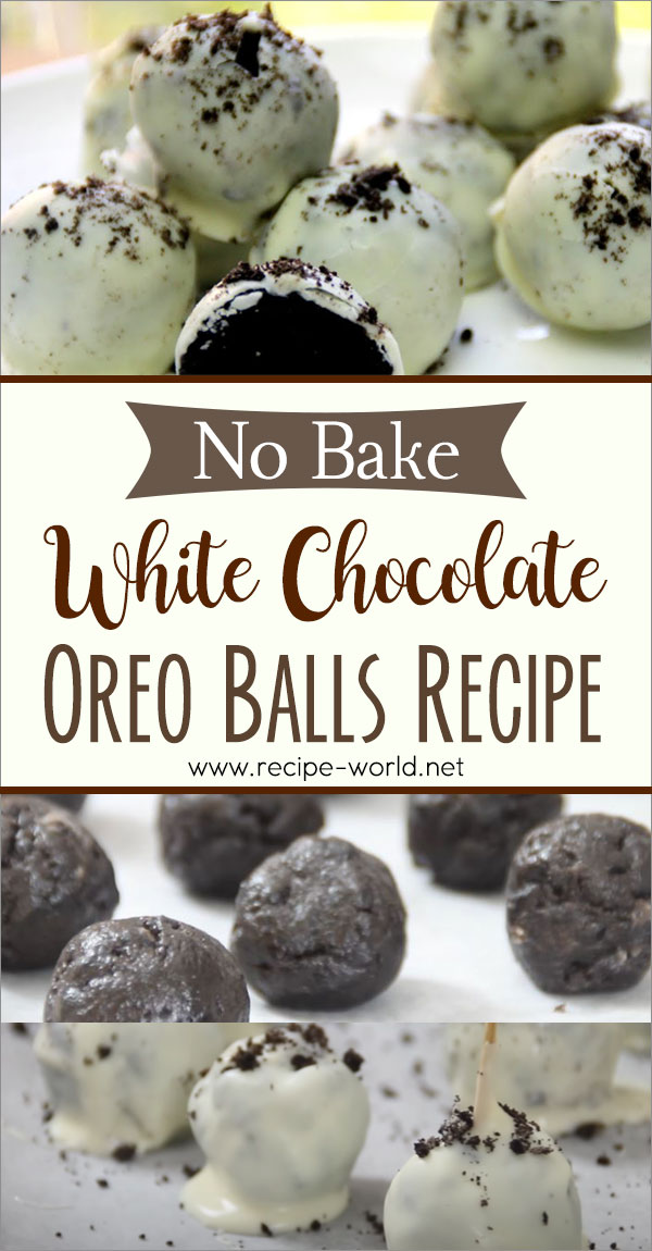 No-Bake White Chocolate Oreo Balls