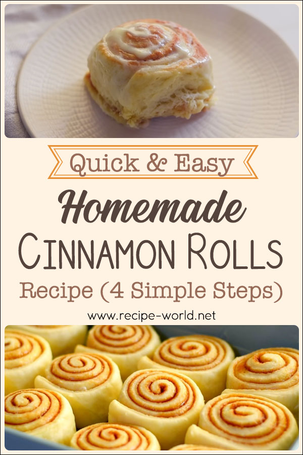 Quick And Easy Homemade Cinnamon Rolls Recipe
