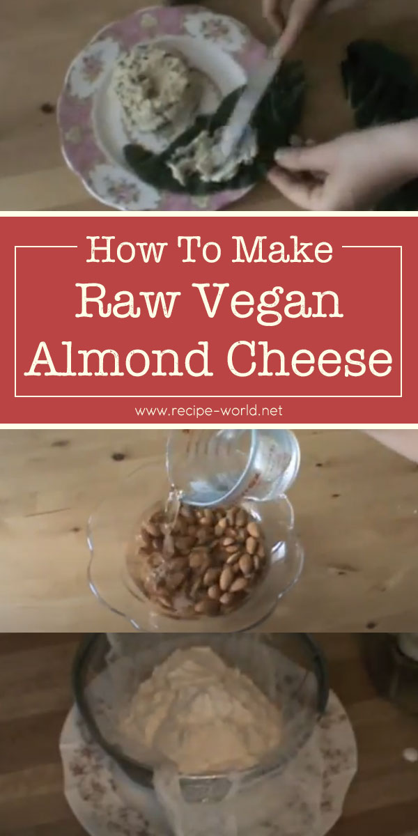 Raw Vegan Almond Cheese Recipe