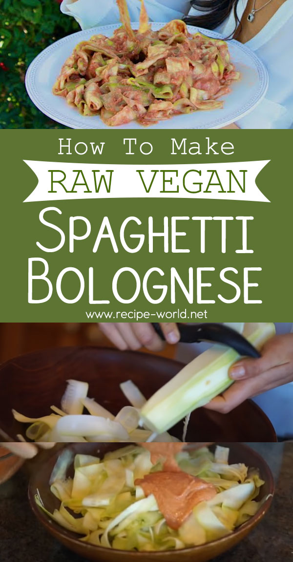 Raw Vegan Spaghetti Bolognese