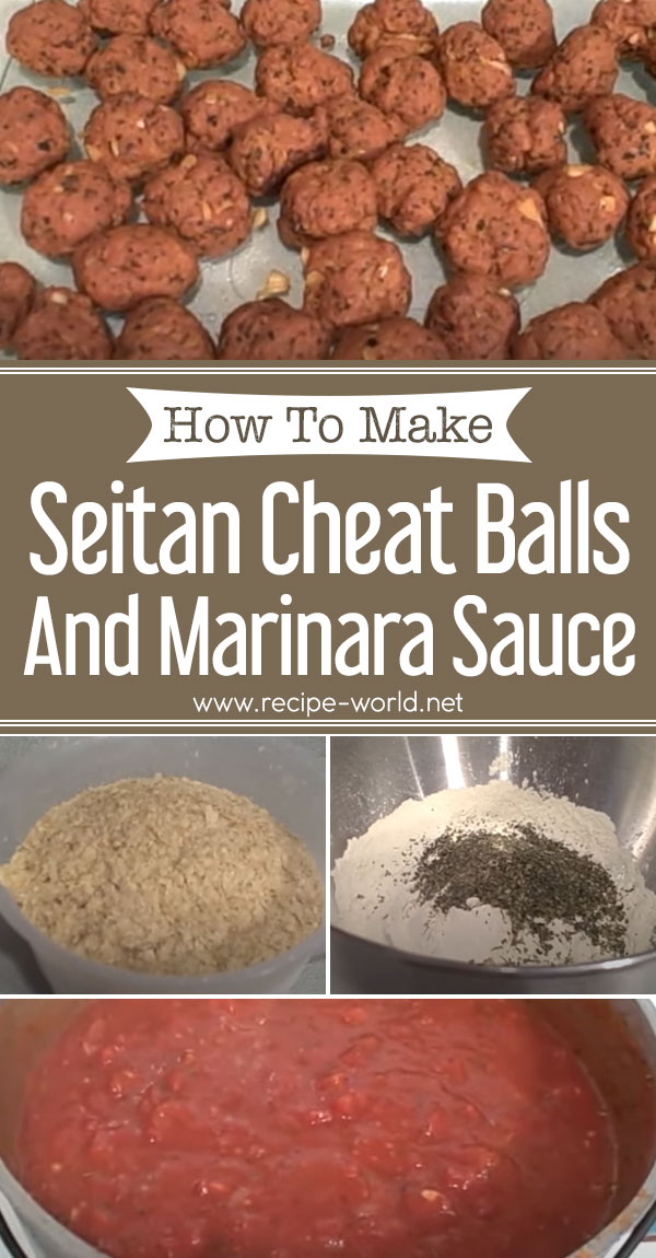 Seitan Cheat Balls And Marinara Sauce
