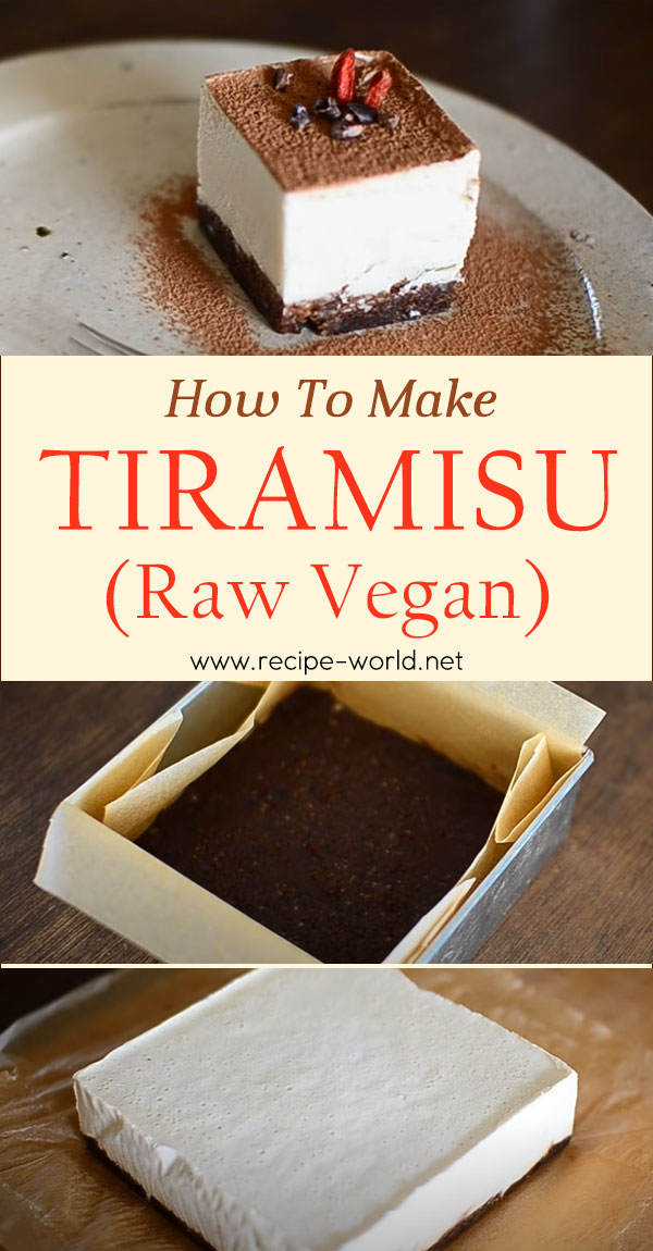 How To Make Tiramisu (Raw Vegan) 